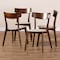 Baxton Studio Iora Light Beige Upholstered and Walnut Wood 4-Piece Dining Chair Set 168-10813 - alternate 5